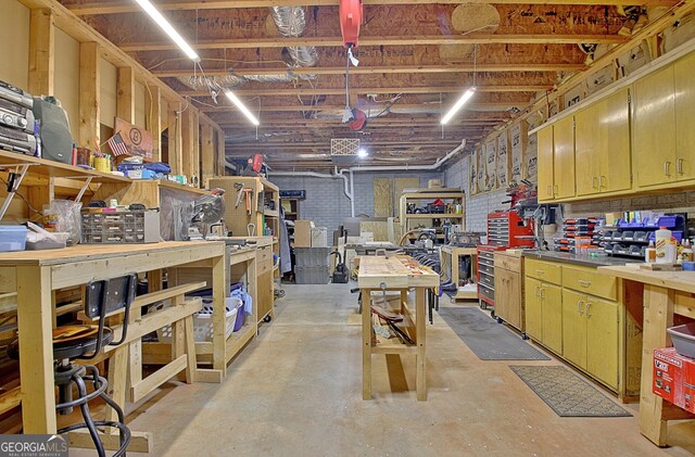 315 Antebellum Way, Fayetteville, GA 30215 - below grade area featuring a workshop area