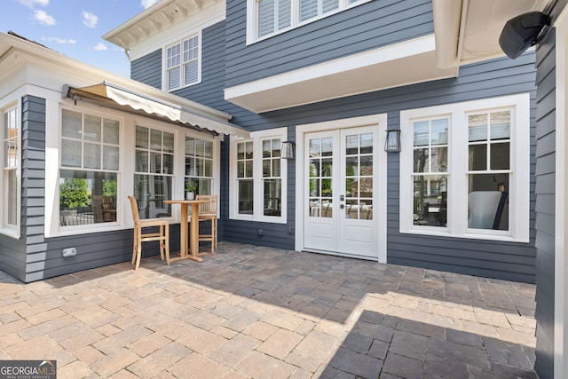 6815 Berkley Rd, Cumming, GA 30040 - view of patio / terrace with french doors