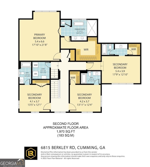 6815 Berkley Rd, Cumming, GA 30040 - property floor plan