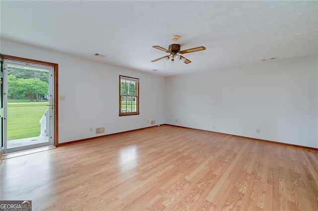 1810 King Mill Rd, Mcdonough, GA 30252 - spare room featuring healthy amount of natural light, a ceiling fan, and baseboards