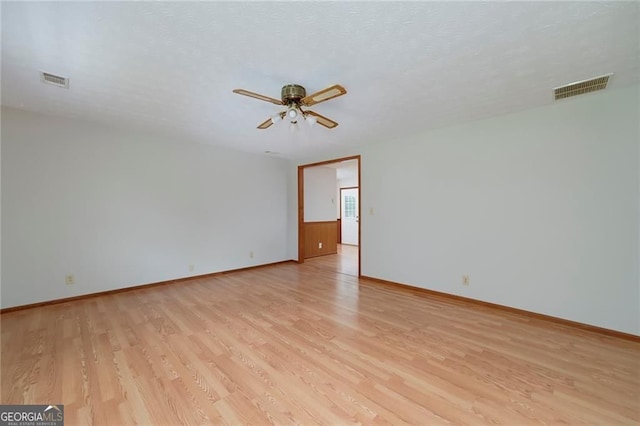 1810 King Mill Rd, Mcdonough, GA 30252 - unfurnished room featuring light wood-style flooring, ceiling fan, and baseboards