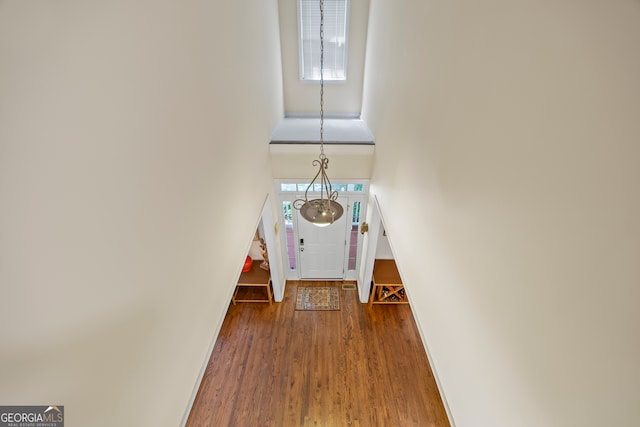 127 Chestnut Ln, Athens, GA 30606 - entryway featuring wood finished floors and a high ceiling