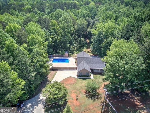 2652 Mount Tabor Church Rd, Dallas, GA 30157 - view from above of property with a forest