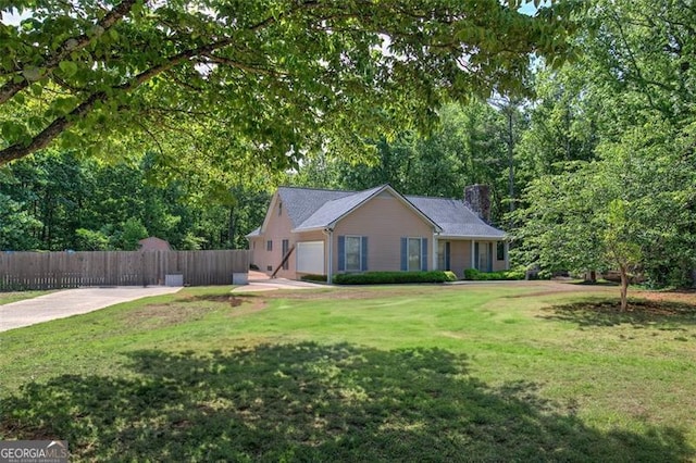 2652 Mount Tabor Church Rd, Dallas, GA 30157 - ranch-style home featuring a chimney and concrete driveway