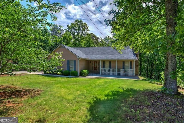 2652 Mount Tabor Church Rd, Dallas, GA 30157 - view of front facade featuring a porch and a front lawn