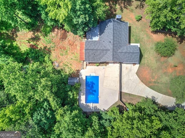 2652 Mount Tabor Church Rd, Dallas, GA 30157 - aerial view of property and surrounding area with a pool