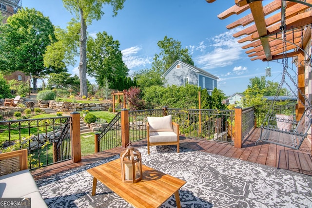 407 E 3rd St, Rome, GA 30161 - view of wooden terrace