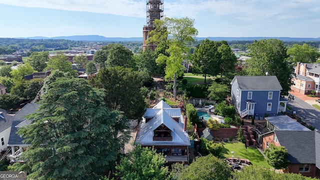 407 E 3rd St, Rome, GA 30161 - aerial view of residential area with mountains