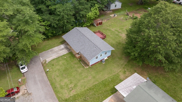 view from above of property