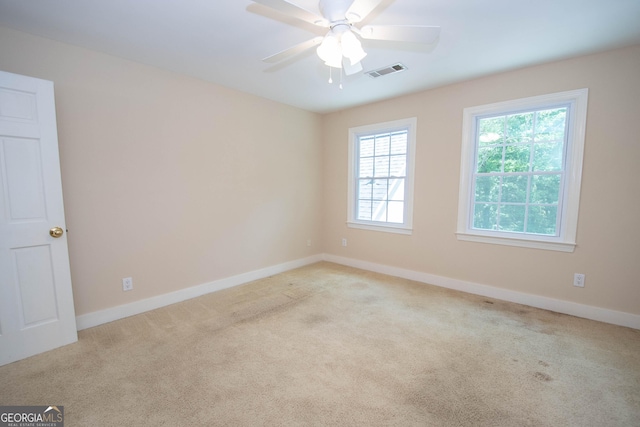 24 Overbrook Ct, Newnan, GA 30263 - carpeted spare room featuring baseboards and ceiling fan