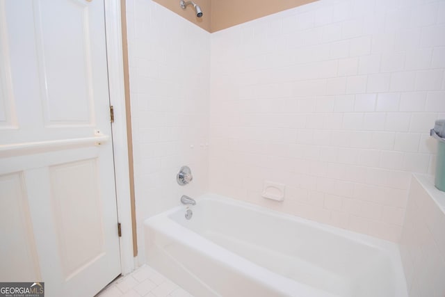 24 Overbrook Ct, Newnan, GA 30263 - bathroom with bathtub / shower combination and tile patterned floors