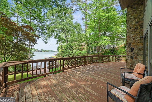 9020 Lakeview Pkwy, Villa Rica, GA 30180 - deck with a water view