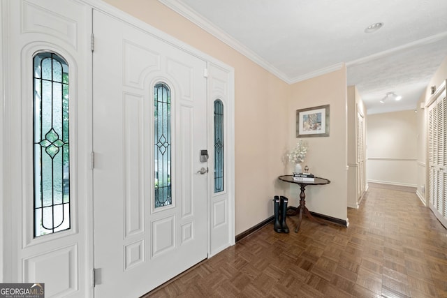 1260 Willeo Creek Dr, Roswell, GA 30075 - foyer featuring baseboards and ornamental molding