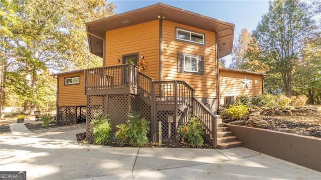 354 Chickasaw Dr, Westminster, SC 29693 - rear view of property featuring stairs