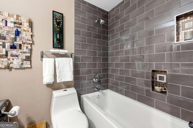 1141 Moorestown Cir, Decatur, GA 30033 - full bathroom with  shower combination and toilet