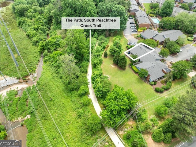 1141 Moorestown Cir, Decatur, GA 30033 - aerial view of property's location featuring property boundaries highlighted