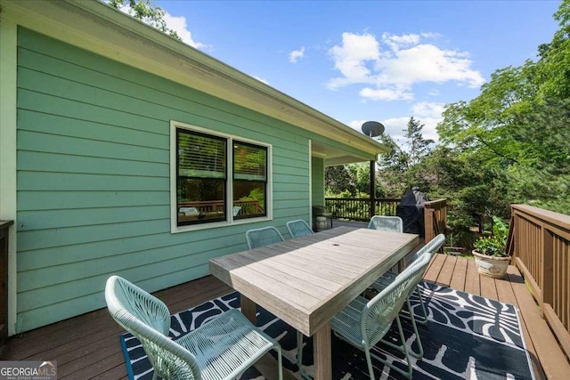 2324 Oakview Rd NE, Atlanta, GA 30317 - wooden terrace with outdoor dining area