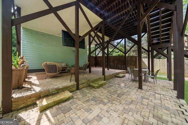 2324 Oakview Rd NE, Atlanta, GA 30317 - view of patio / terrace featuring outdoor dining space and an outdoor living space