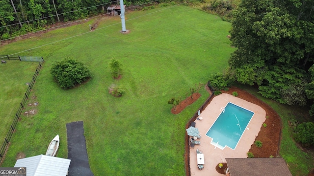 54 Twin Oaks Ln SW, Cartersville, GA 30120 - bird's eye view of a pool