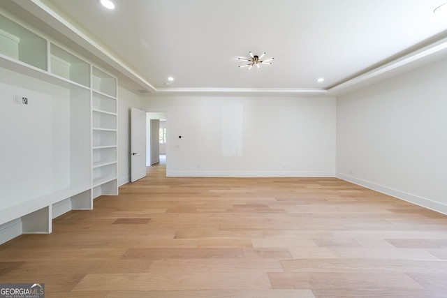 972 Auburn Rd, Dacula, GA 30019 - mudroom featuring recessed lighting, light wood-style flooring, baseboards, built in shelves, and a chandelier