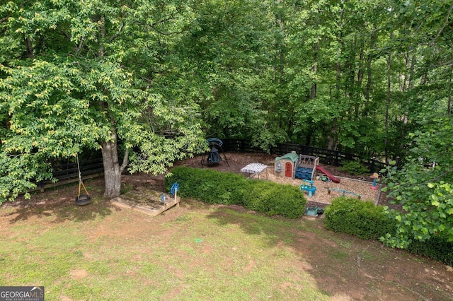 300 Hemlock Cv, Ball Ground, GA 30107 - view of yard