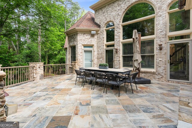 3905 Merriweather Woods, Johns Creek, GA 30022 - view of patio with outdoor dining area