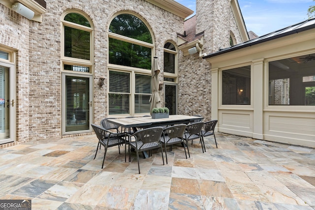 3905 Merriweather Woods, Johns Creek, GA 30022 - view of patio / terrace with outdoor dining area