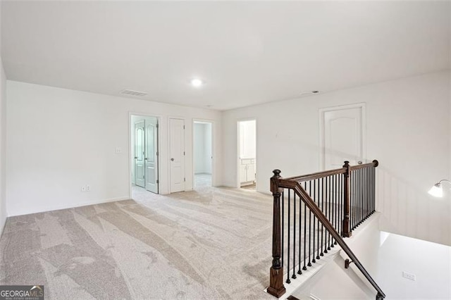 empty room with light carpet