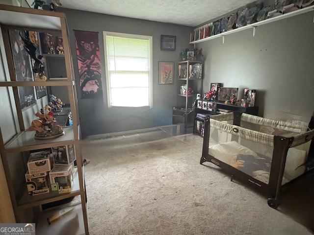 123 Hillview Dr, Thomaston, GA 30286 - home office with carpet flooring and a textured ceiling