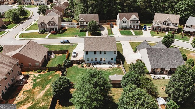 258 Creek View Ln, Acworth, GA 30102 - aerial perspective of suburban area