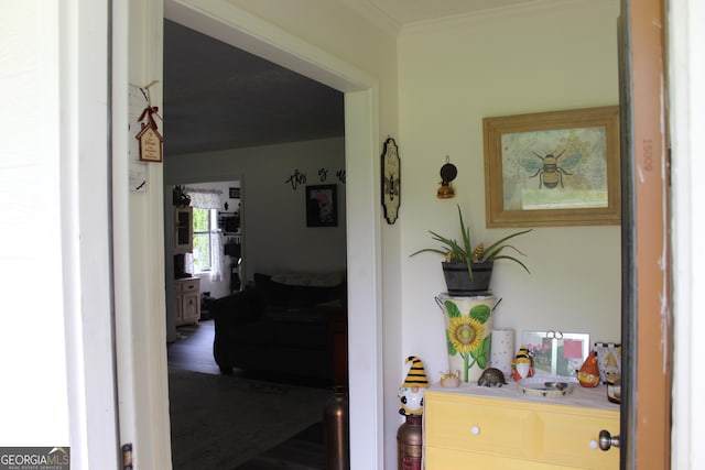 124 Wynn Rd, Mcdonough, GA 30252 - hall with crown molding