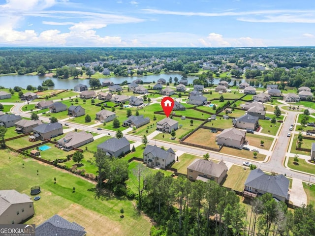 321 Shannon Ct, Mcdonough, GA 30252 - aerial perspective of suburban area featuring a nearby body of water