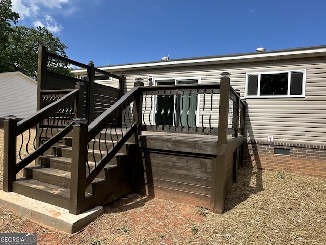 2093 Double Bridge Rd, Demorest, GA 30535 - wooden deck with stairway