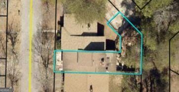 map of property location featuring property parcel outlined