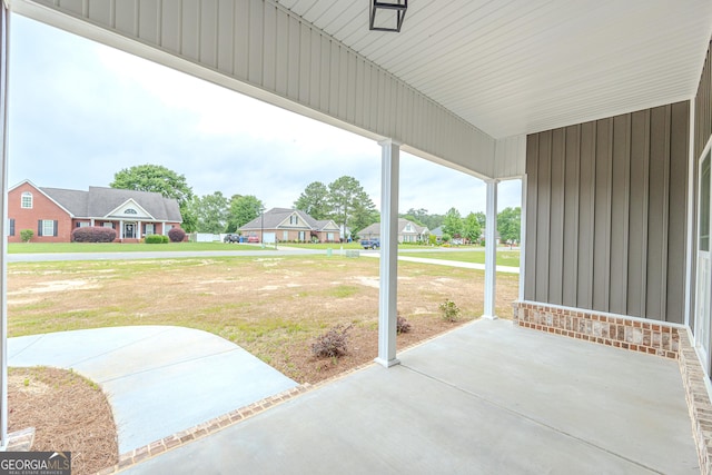 view of patio / terrace with a residential view