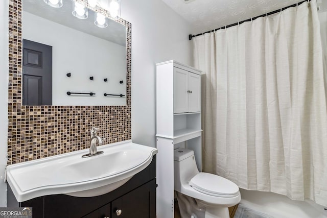 870 Underhill Ct, Sugar Hill, GA 30518 - full bathroom with toilet, vanity, and tile walls