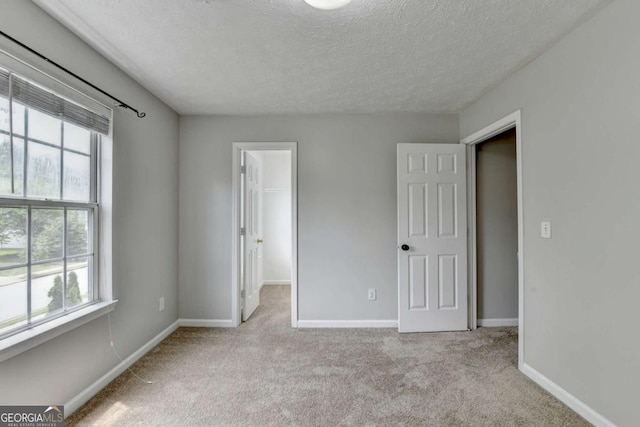 2355 Glen Chase Ln, Lawrenceville, GA 30044 - unfurnished bedroom with multiple windows, carpet flooring, a textured ceiling, and a spacious closet