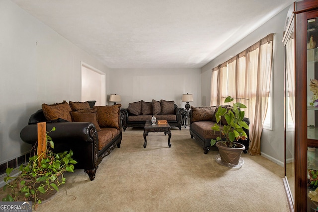 2950 Springfield Ct SW, College Park, GA 30349 - living area featuring light colored carpet and baseboards