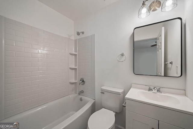 510 Northridge Crossing Dr, Sandy Springs, GA 30350 - full bathroom featuring toilet, vanity, and shower / tub combination