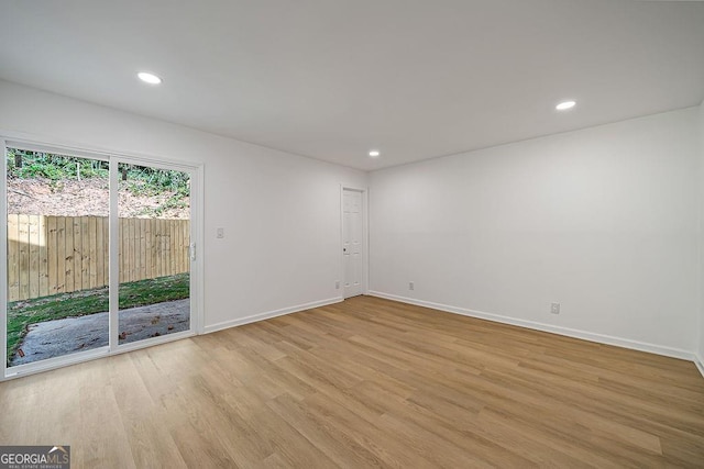 510 Northridge Crossing Dr, Sandy Springs, GA 30350 - empty room featuring light wood-style floors, baseboards, and recessed lighting