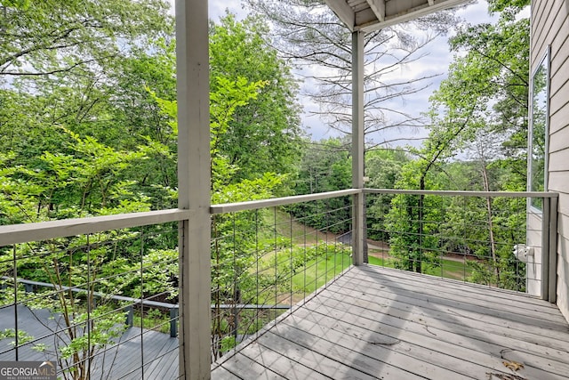 view of wooden terrace