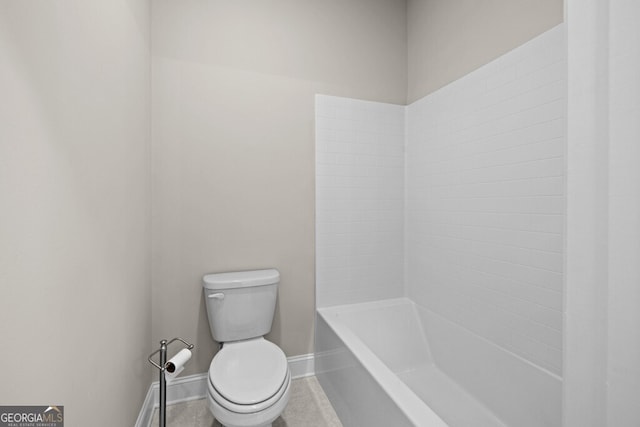 896 Farmstead Rd Unit 162, Suwanee, GA 30024 - full bathroom with toilet, baseboards, tile patterned flooring, and bathing tub / shower combination