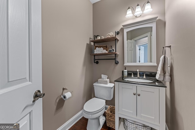 1610 Turtle Pond Dr, Hoschton, GA 30548 - bathroom with vanity and wood finished floors