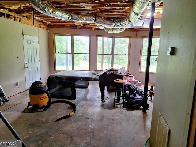 601 Colquitt Rd, Cedartown, GA 30125 - dining room with unfinished concrete floors and healthy amount of natural light
