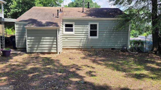 214 Upshaw St SW, Atlanta, GA 30315 - rear view of property with roof with shingles and crawl space