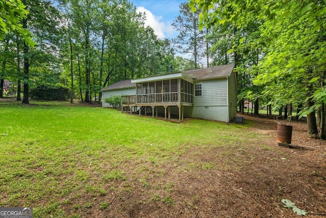 1154 Pinebrook Rd, Auburn, GA 30011 - view of grassy yard with a sunroom