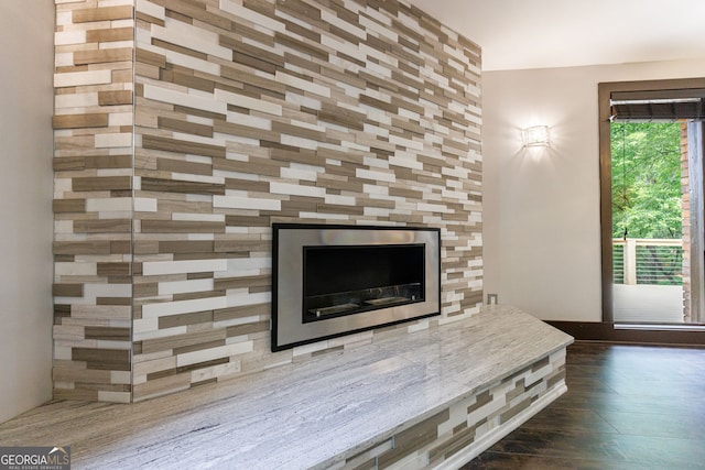 detailed view of wood finished floors