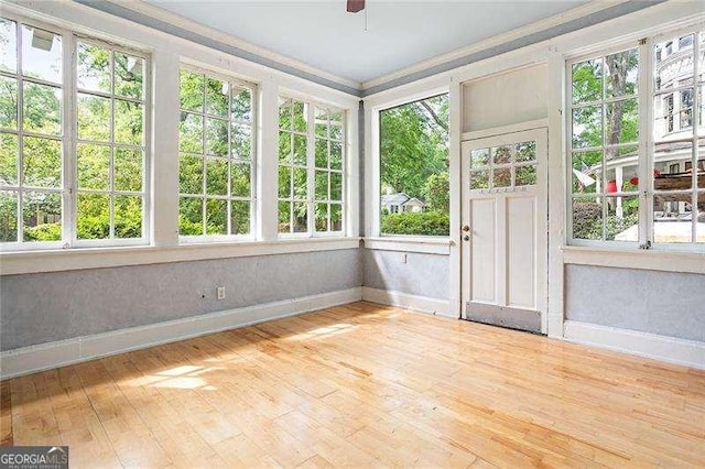 118 Waverly Way, Atlanta, GA 30307 - unfurnished sunroom featuring hardwood / wood-style flooring and plenty of natural light