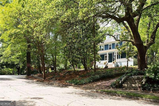 118 Waverly Way, Atlanta, GA 30307 - view of front facade with stairs