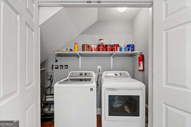 3111 Jones St, East Point, GA 30344 - washroom with washing machine and clothes dryer
